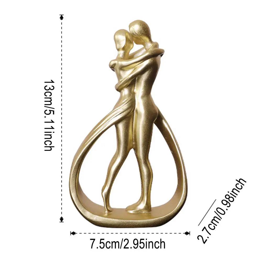 

Modern Abstract Hugging Couple Statue Home Decoration Figure Sculptures & Figurines for Interior Aesthetic Living Room Ornaments червоний