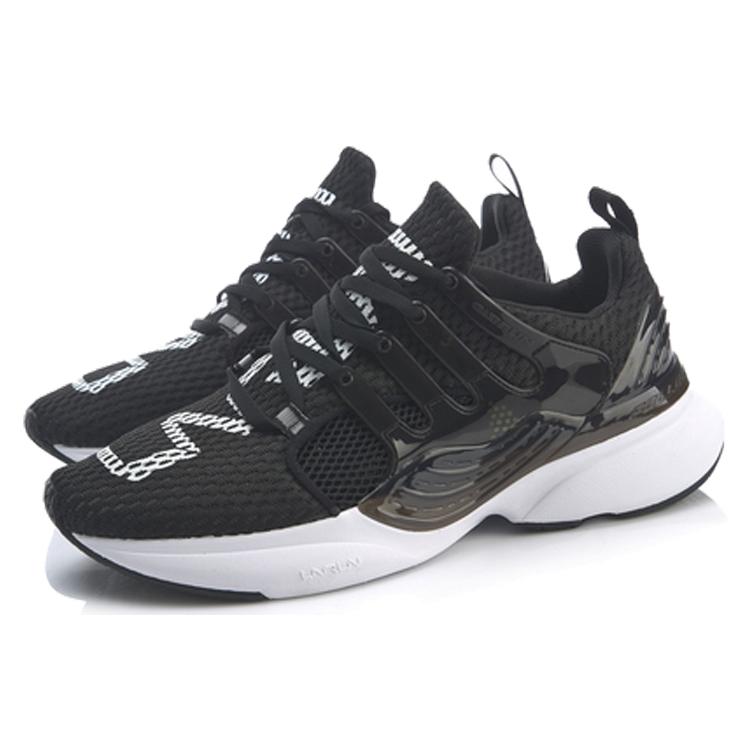 Li Ning Crazy Run X Sports Cushioning Rebound Low top Running Shoes Women's Standard Black ARHP054-4
