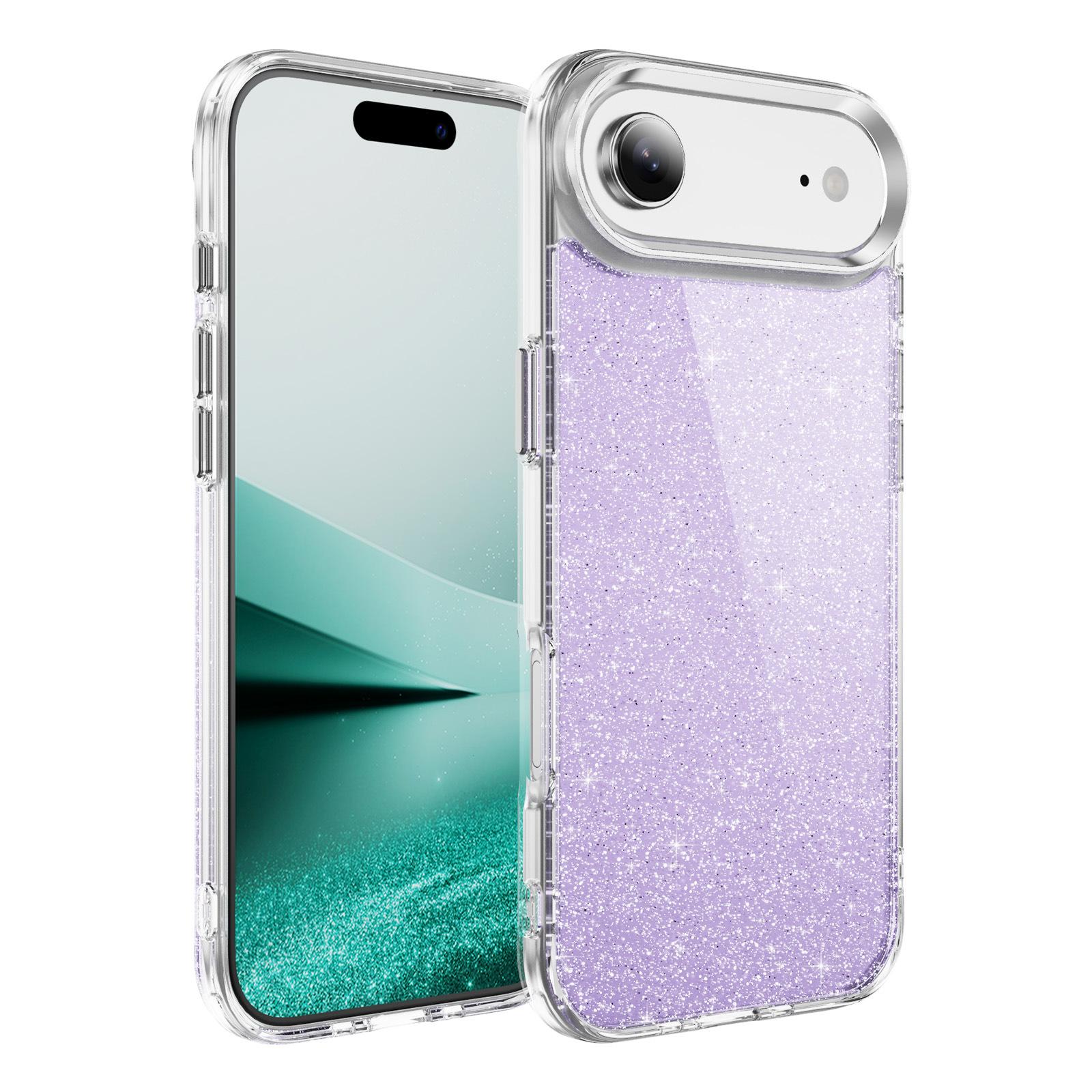 

For IPhone17 Mobile Phone Case Glitter Transparent Anti-fall High-end Hard Shell All-inclusive Anti-fall for Apple 17 Mobile Phone Case Glitter Transparent For iPhone 7G/8G/SE 2020/SE3