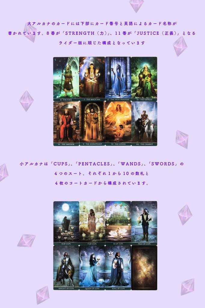 I.I.J Thelema Tarot 78-card Tarot Card Set with Japanese Instructions, Authentic