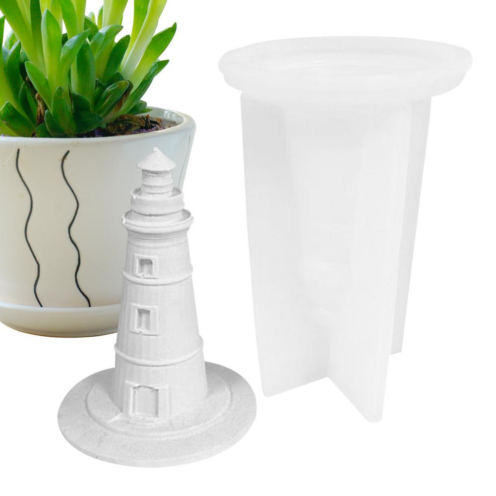 Lighthouse Candle Resin Ornaments Non-Stick DIY Handicraft Silicone Molds Odorless & Safe Candle Making Resin Casting Moulds
