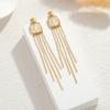 Atoztide Bohemia Abalone Shell Long Tassel Earring For Women Stainess Steel Multiple Style Heart Flower Drop Earring Jewlry Gift
