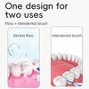 2-In-1 Multifunctional Dental Floss Stick High Elasticity Dental Floss Comfortable Soft Silicone Interdental Brush Oral Care
