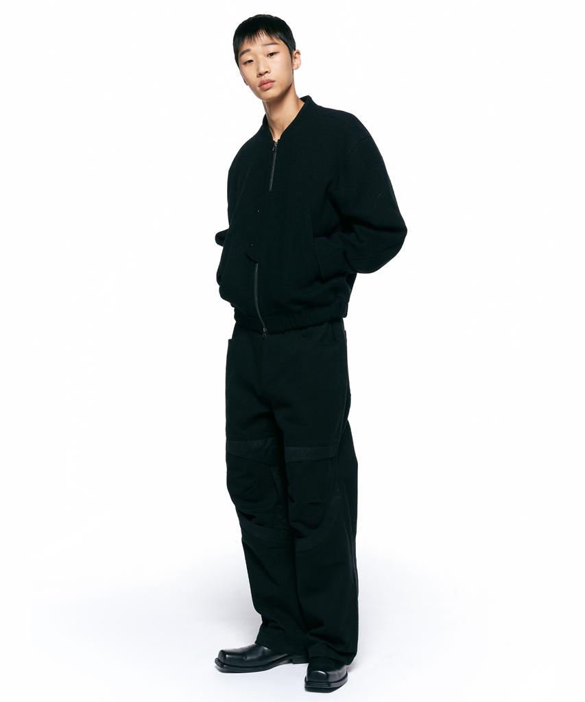 Insilence Uncover Virgin Wool Blouson Black
