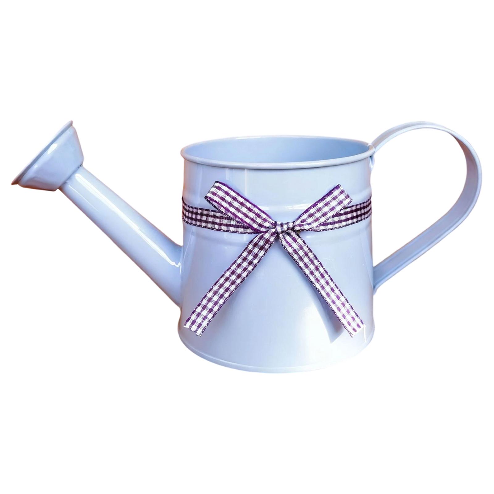 

Small Watering Jug For Plants, Garden Watering Jug, Decoration With Ribbon Bow, Garden Tools One Size