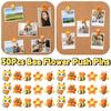 30Pcs Creative Thumb Tacks DIY Cork Board Pushpin Bee Flower Push Pins Office School Supplies