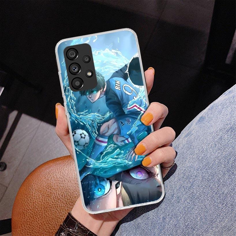 Blue Lock Isagi Yoichi Phone Case For Samsung Galaxy A52 A32 A22 A12 A51 A31 A50S A30S A20S A10S Note 20 Ultra 10 Plus S10 A72 A
