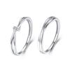 Mobius Intertwined Love Rings: Adjustable Couple Rings for Men and Women