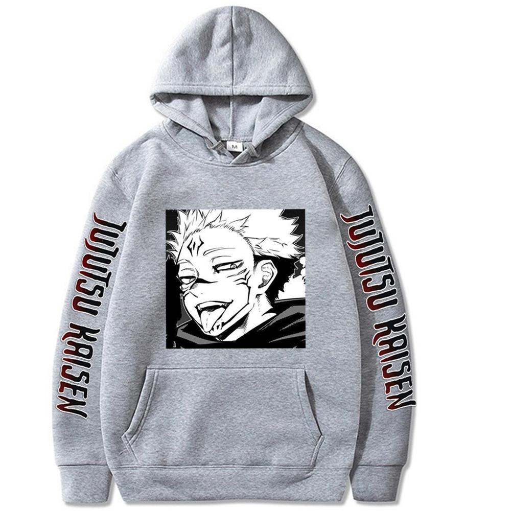 Jujutsu Kaisen Gojo Satoru Yuji Itadori Graphic Hoodies Oversized Hooded Sweatshirt Long Sleeves Hoodie Men Women Clothes