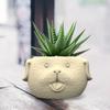 Durable 3D Silicone Mold Silicone Casting Mould Cute Dog Shape Silicone Craft Molds for Making Concrete Resin Flowerpot