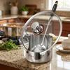 Porta cucchiai resistente al calore Porta spatole stabile Posizionamento utensili Supporto per bacchette Cucina