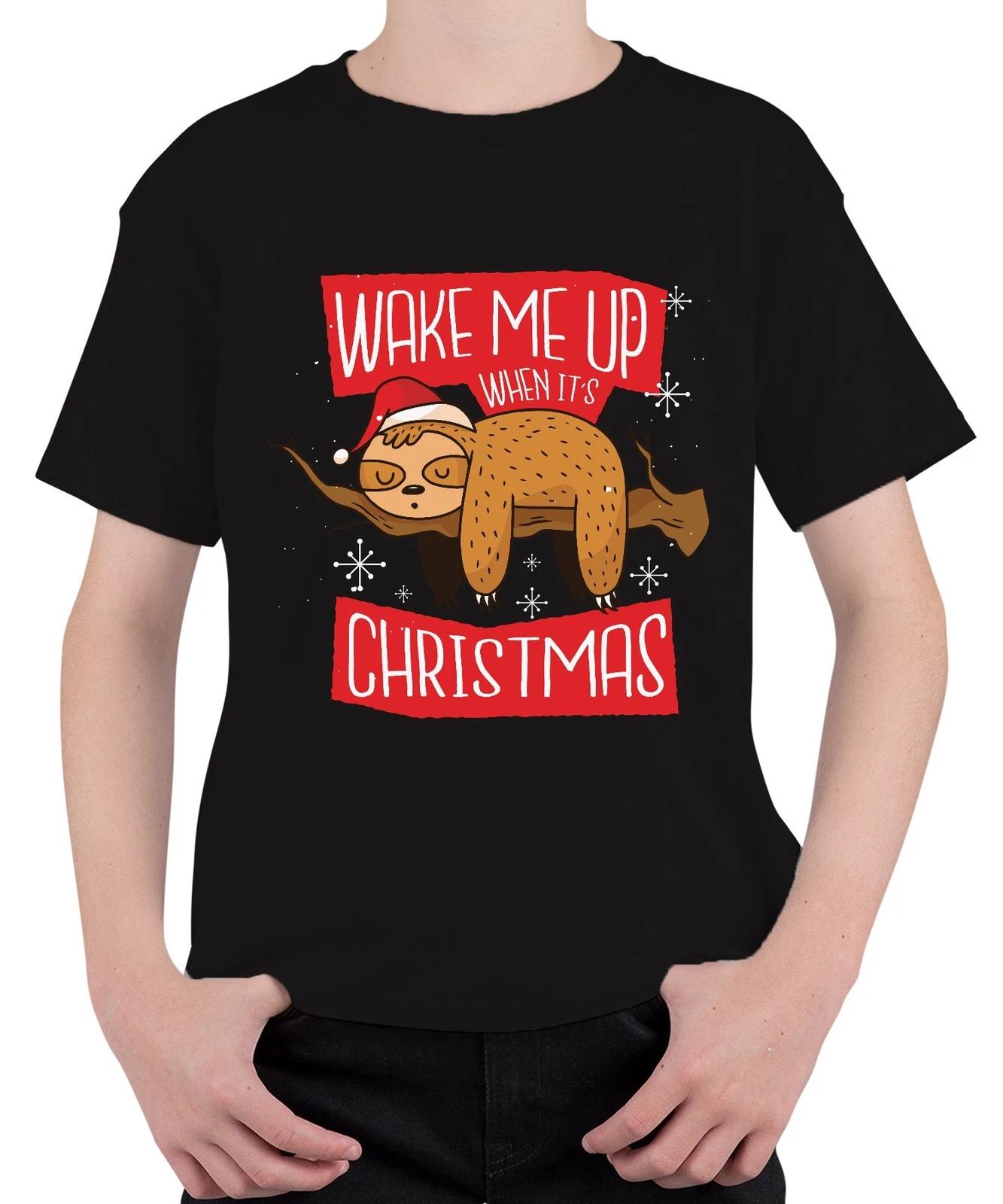 Wake me up when it s christmas Faultier - Weihnachten Weihnachtsgeschenk Christm S