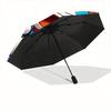 Doraemon Nobita Automatic Open/close Umbrella, Heavy-Duty Iron Frame, Folding Portable Design, Travel, Everyday Use 211