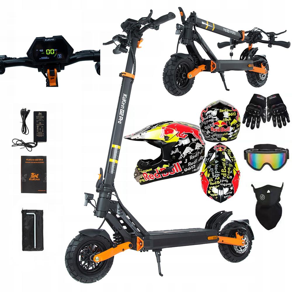 Faltbarer Elektroroller Kukirin G2 Pro (VMP), 500W Motor, 48V 15,6AH Akku, Höchstgeschwindigkeit 25 km/h, Reichweite 65 km, 9-Zoll-Reifen + 4 Geschenke