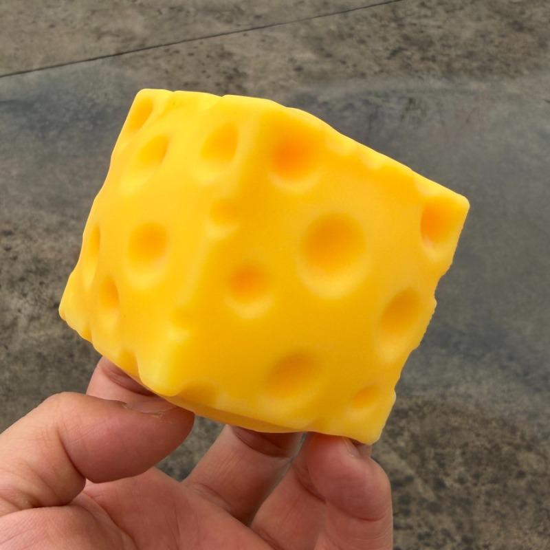 Squishy Cheese Cube Squeeze Toys Soft Butter Cheese Fidget Toy Slow Rebound Push Stress Relief Sensory Toy Christmas Present