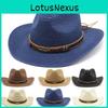 Westlicher Cowboy-Strohhut Sonnenschutz Breiter Rand Geschenk für Männer und Frauen