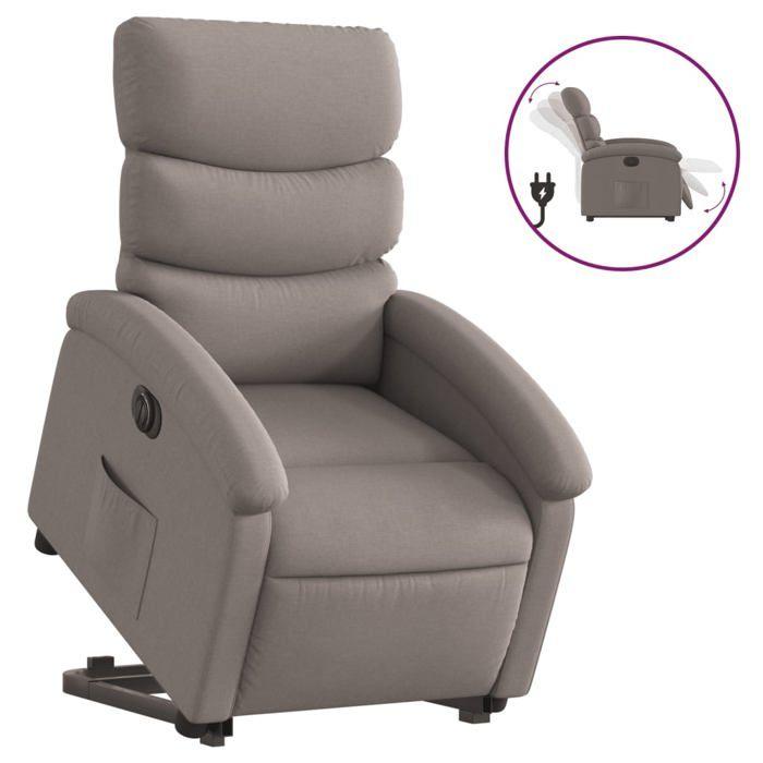 VidaXL Electric Recliner, Relaxation Chair with Adjustable Backrest and Footrest, Living Room Seat, Modern, 3204010