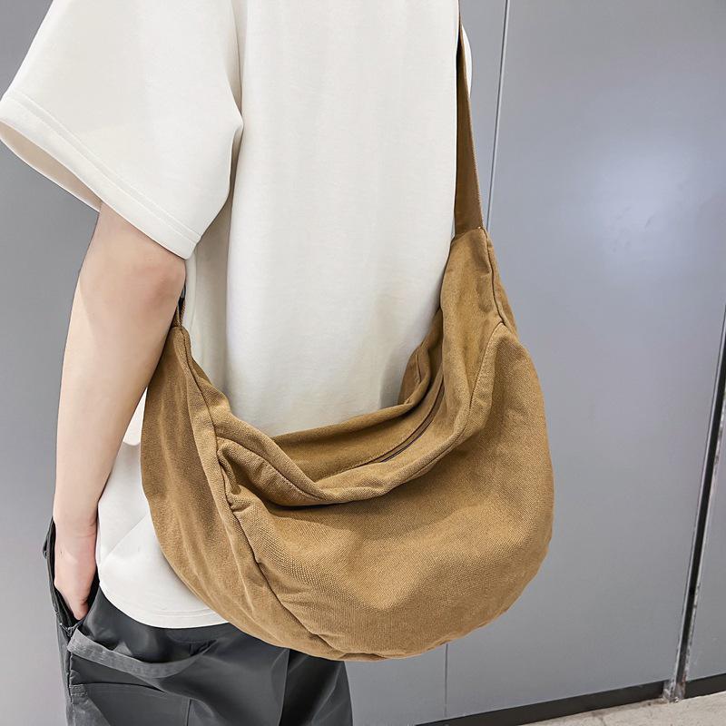 Korean Style Dumpling Bag: Unisex Large Capacity Crossbody for Students and Couples