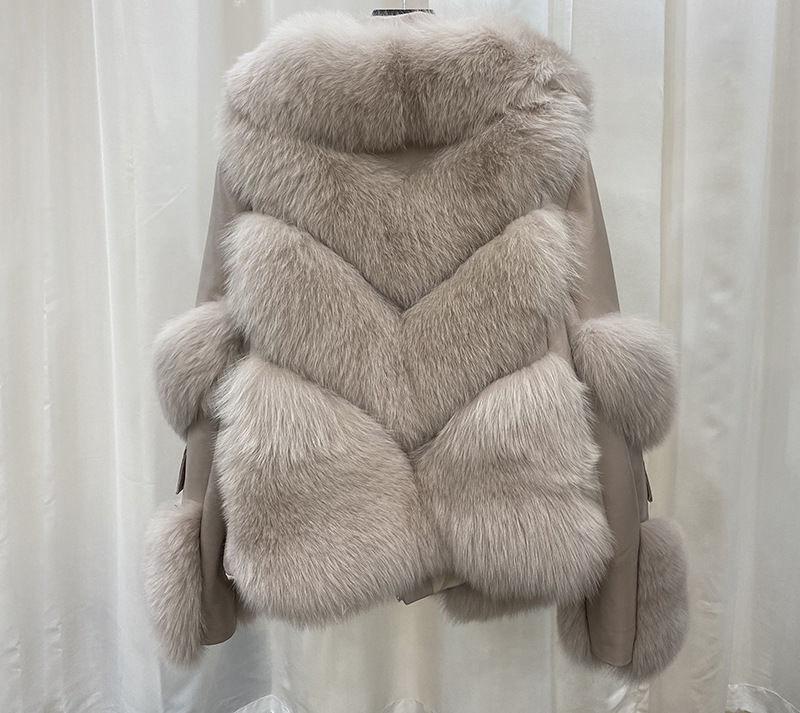 Winter new women's imitation fox hair padded cotton casual fur coat loose high quality imitation fur coat