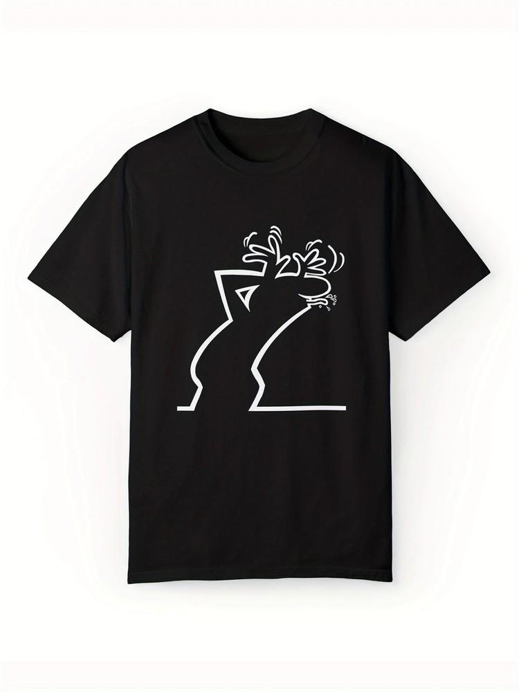 

Men s Casual Cotton Crew Neck T-Shirt with Unique Cartoon Animal Graphic Print Unisex T-Shirt M