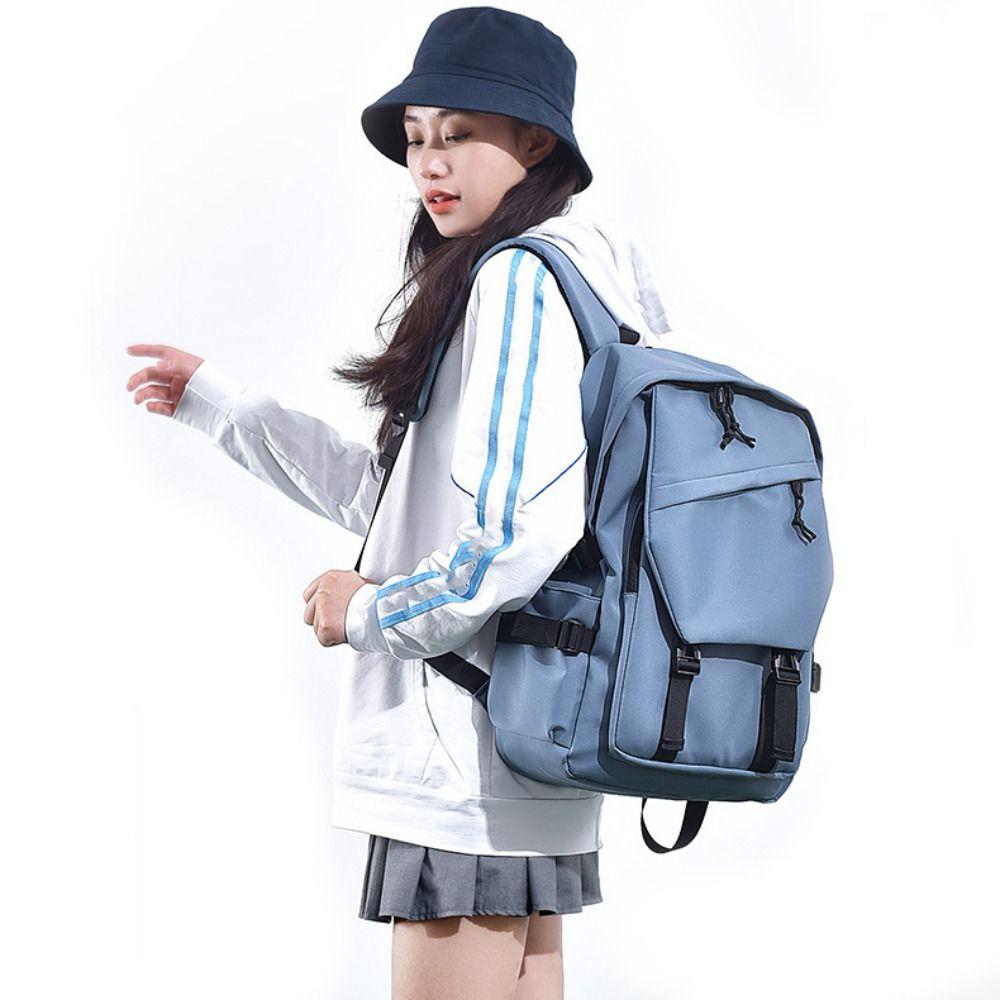 Waterproof Student Schoolbag Large Capacity Laptop Bag Storage Travel Knapsack  Unisex
