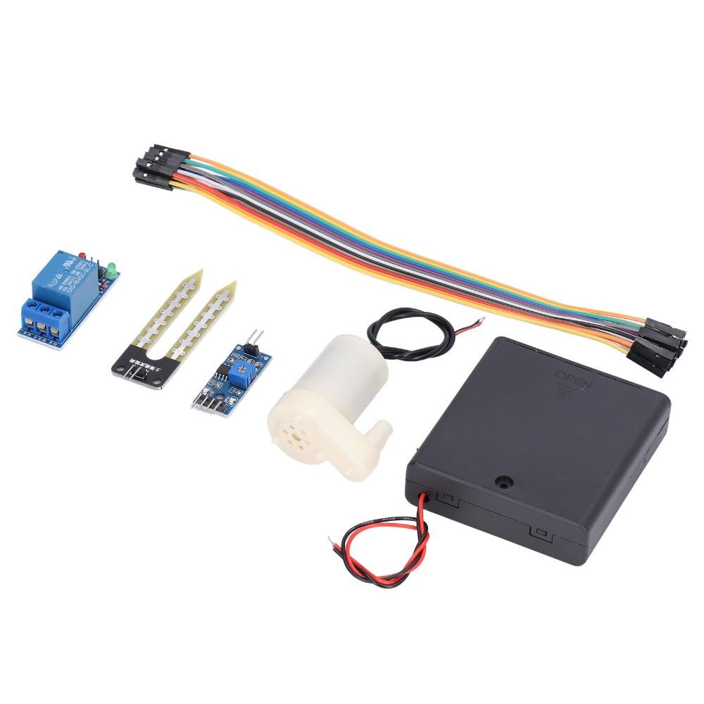 5V DIY Electronic Watering Kit Automatic System Adjustable Sensitivity Soil Moisture Sensor Pump Module