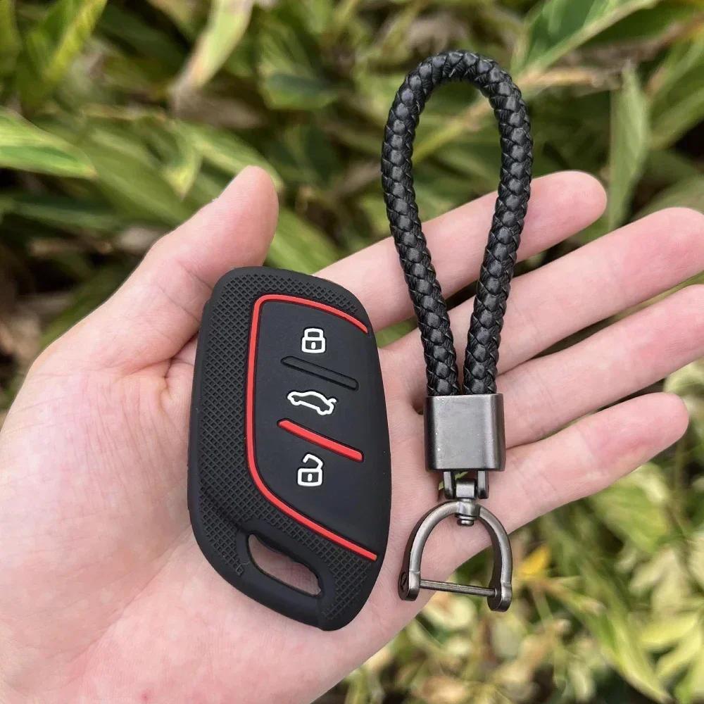 Silicone Car Remote Case Accessories for MG 4 2023 Mg4 Ev MG HS GT ZS EV ZX MG5 MG6 Roewe RX3 RX5 RX8 ERX5 I6 I5 Key Chain Cover