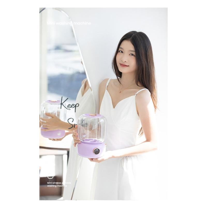 Underwear Washing Machine Underwear Baby Clothes Small Laundry Lightweight Portable Mini Washing Machine for Apartment