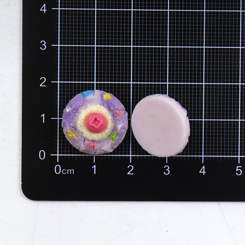 10/100Pcs Superior-Grade Kawaii Premium-Quality Flatback Premium-Quality Resin Top-Grade Candy High-Standard Cookies Superior-Grade Cabochon 10pcs