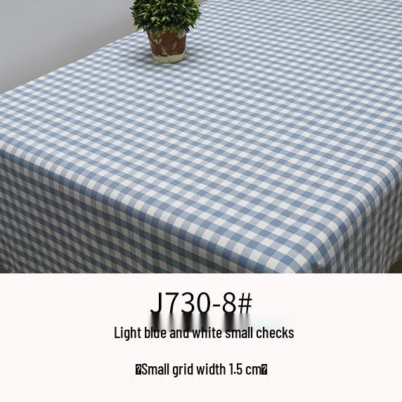 Plaid Cotton Linen Tablecloth, Throw Pillow, Cushion, and Pillowcase Fabric
