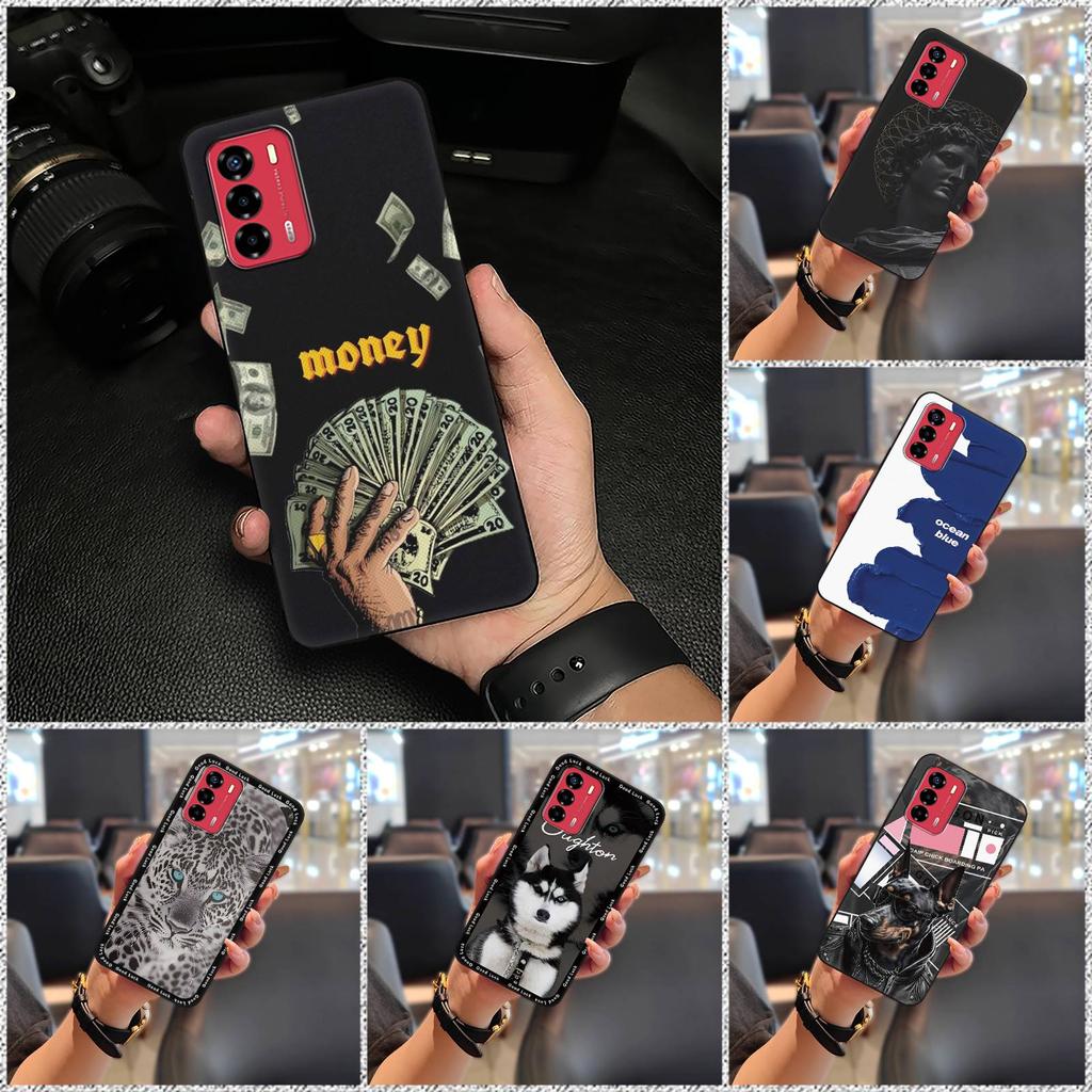 Handytasche Komplettschutz Handyhülle Für ZTE Blade V40 Vita/A72 TPU Schmutzabweisend Wasserdicht Modisches Design Rückseite Niedlich