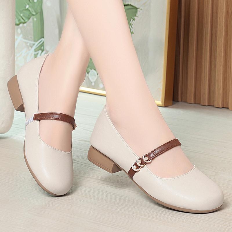 Fashion AIYUQI Mary Jane Shoes Women's 2025 Spring New Shallow Mouth Large-Size Ladies Shoes Commuter Work Shoes Women