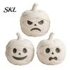 Modern 3D Printed Home Decor Mummy Pumpkin Skull Figurine for Halloween Decorations, Small Tabletop Accents with Funny Expressions Office Desk