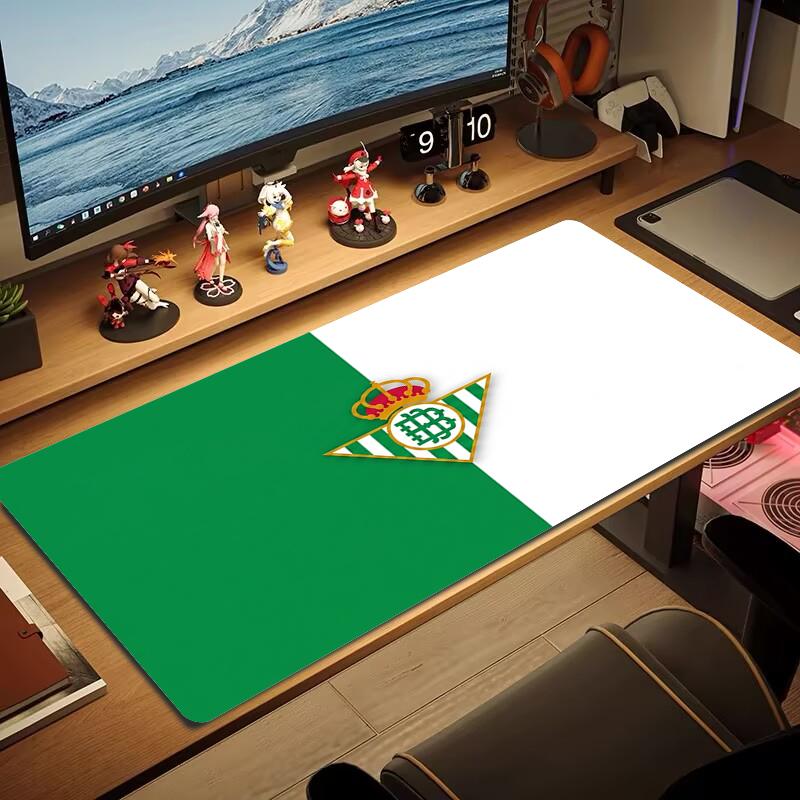 Real Betis Mouse Pad Large Gaming Table Cushion Non-slip Laptop Tablet Big Mousepad XXL Mat Mini PC Playmat With Lock edge_xia
