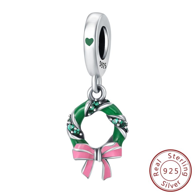 Real Copper Merry Christmas Charms Santa Claus Bead Fit Original Bangle Pendant Bracelet Diy Gift For Friend