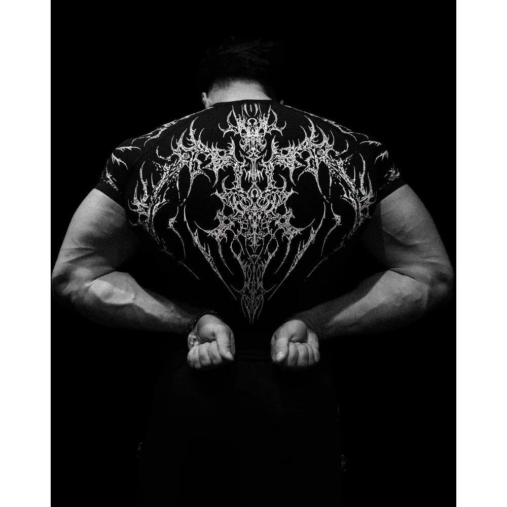 Men's Fitness Clothes Short Sleeved Sports Fitness Quick Drying Tight Fitting Clothes