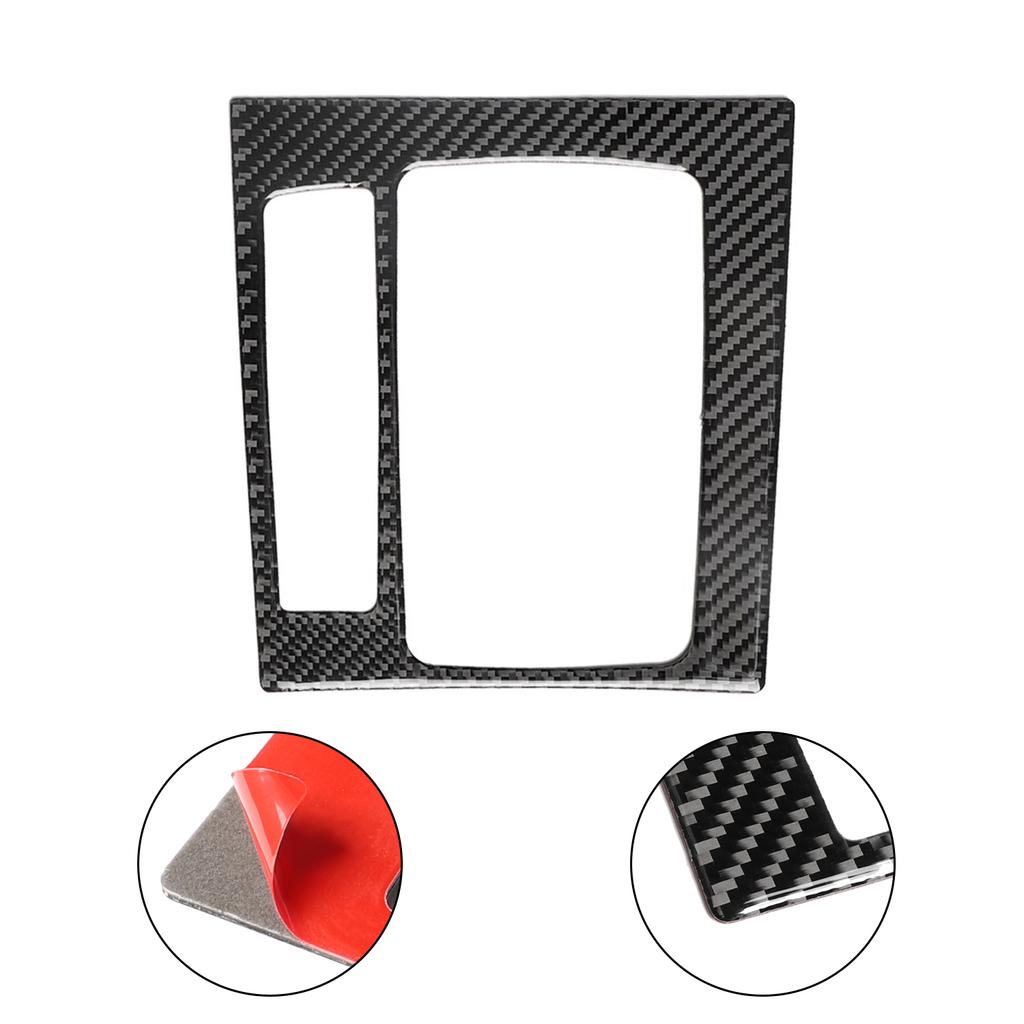 Carbon Fiber Car Console Gear Shift Panel Frame Cover Moulding Trim For Mazda 3 Axela 2017 2018 Accesorios Para Vehículos