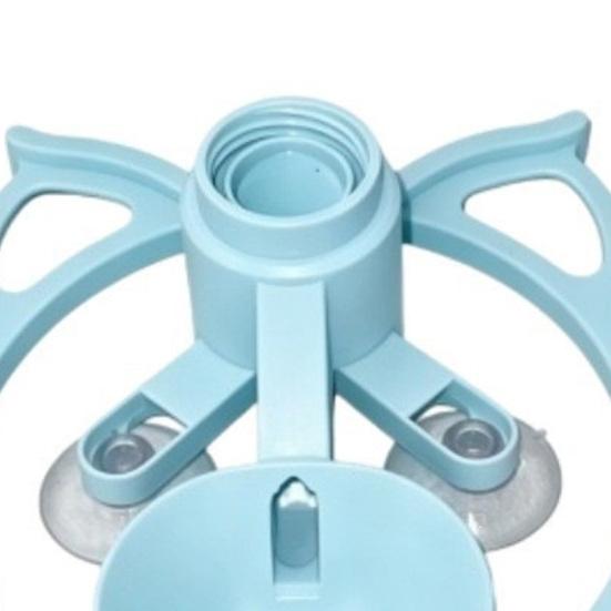 Travel Water Bowl for Cats Automatic Cat Dispenser, Bottle Adapter Pet Dispenser with Suction Cups, Durable ABS Feeder Non-Slip Portable