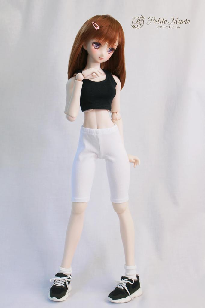 [Petite Marie] 13 DD Compatible 34 Length Leggings White Tights Fitness Pants Leggings Daily Pants Casual Pants 60cm Doll BJD Doll Clothes [Petite