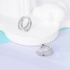 Woman Earring 925 Silver Hoop Earring Round Shape Pendientes Exquisite Jewelry