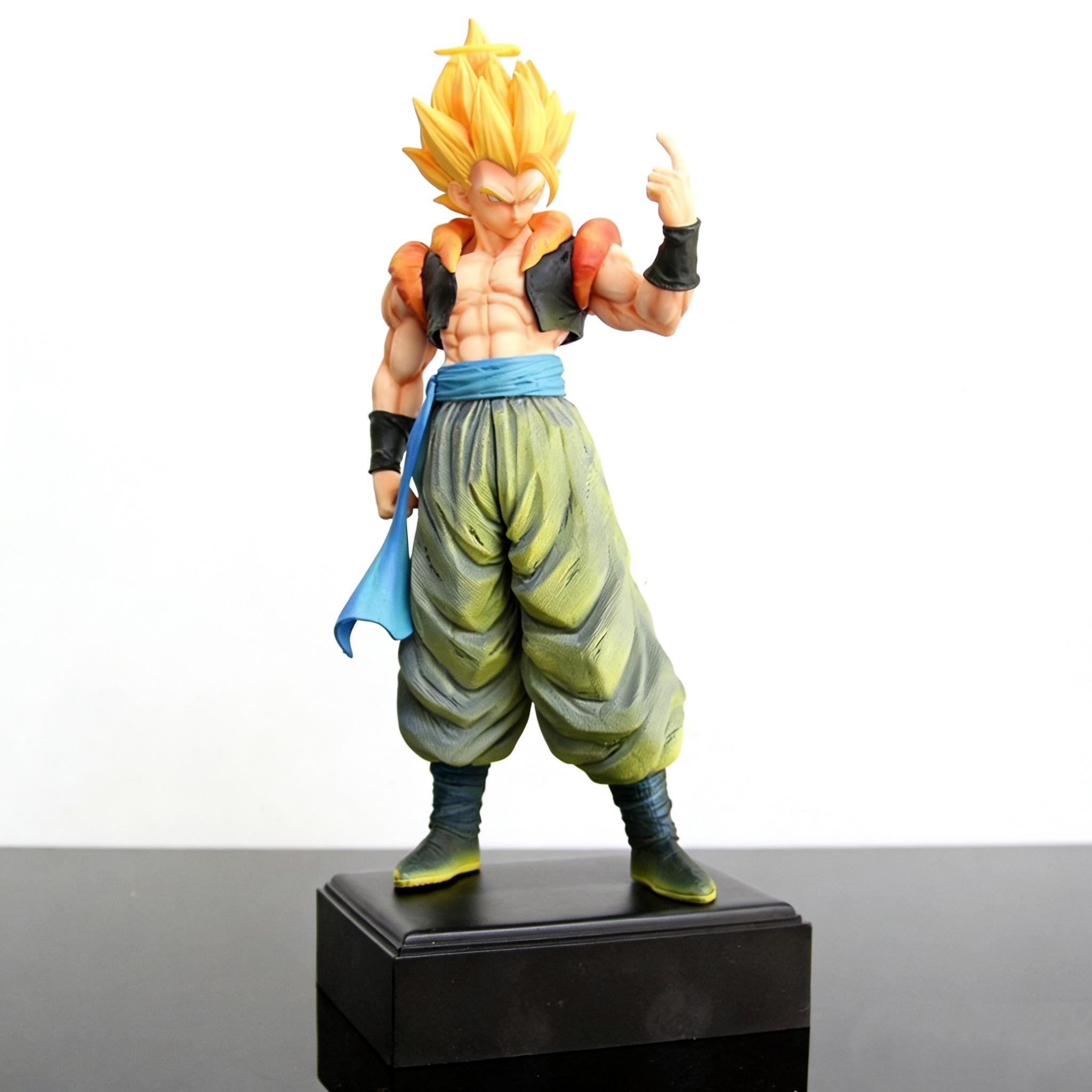 

JJ Studio FXW Gogeta Super Saiyan Dragon BallZ The Fourth Form SSj3 12.2Inch/31cm Can move PVC Provocation Mini Figure Toys Gift