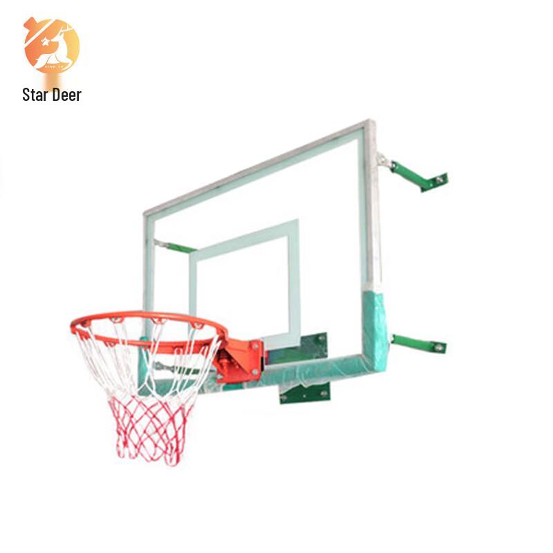 Wall-Mounted Adult Basketball Hoop