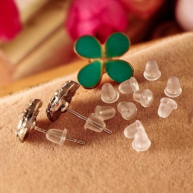 100Pcs DIY Jewelry Earrings Earrings Accessories Anti-silicone Behind-the-ear Plugs Premium Stud Earrings Plugs