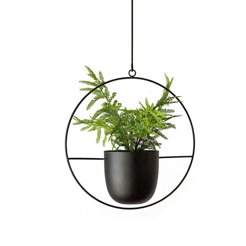 European Wrought Iron Hanging Hydroponic Planter for Spider Plants