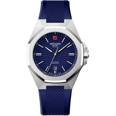 Typhoon Silicone Strap Blue Dial Quartz 7006.1835 100M Men's Watch