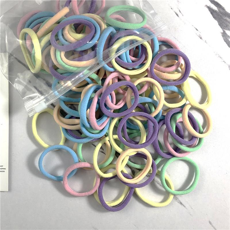 20/50 STÜCKE/Set Haargummis für Frauen Mädchen Basic Haargummis Seile 4cm Einfaches Elastisches Stirnband Haarschmuck Pferdeschwanzhalter