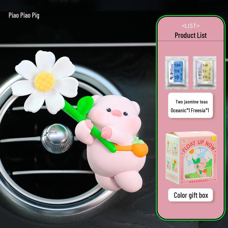 Cartoon Pinwheel Aromatherapy Vent Clip: Small Animal Car Air Freshener.
