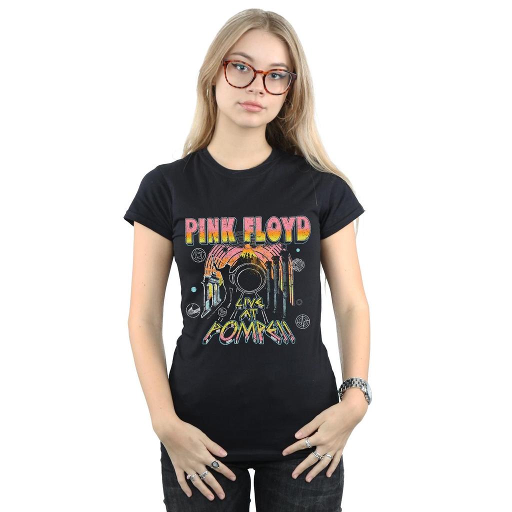 Pink Floyd Womens/Ladies Live At Pompeii Cotton T-Shirt
