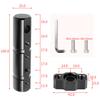 25mm Motorcycle Headlight Pipe Expand Bracket Fog Light Holder Tube Clamp Black