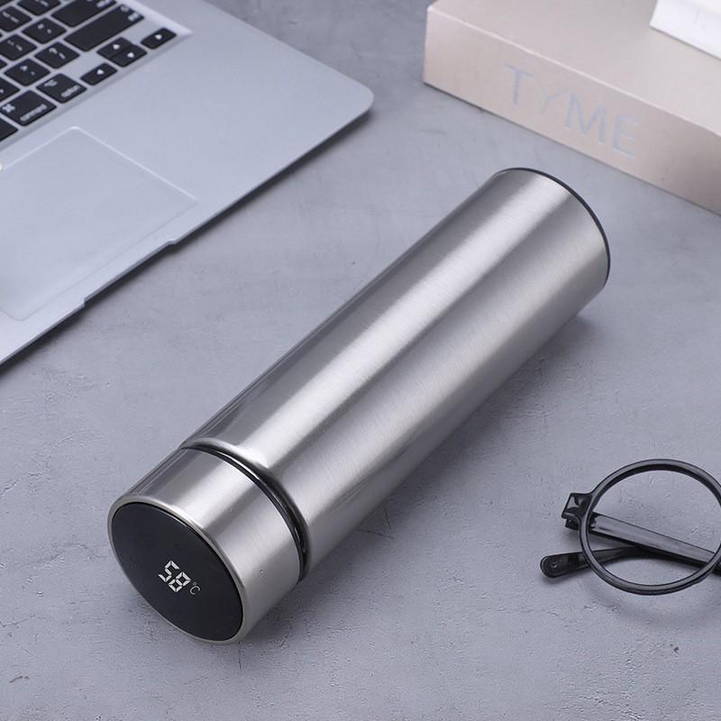 Double-layer stainless steel thermos cup gift cup 304 stainless steel car water cup temperature display business